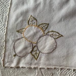 Vintage square tablecloth.